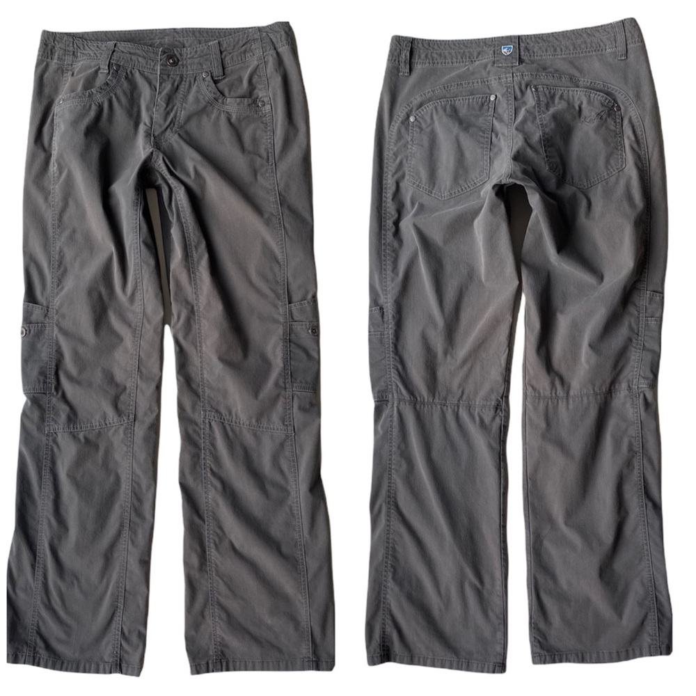 Kuhl Hiking Cargo Pants Size 6 Gray Pockets Camping Nature Outdoors